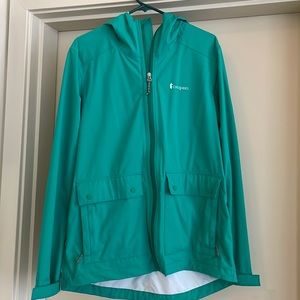 Cotopaxi Parque Rain Shell Jacket, W XL,  Bright Green, Great Condition